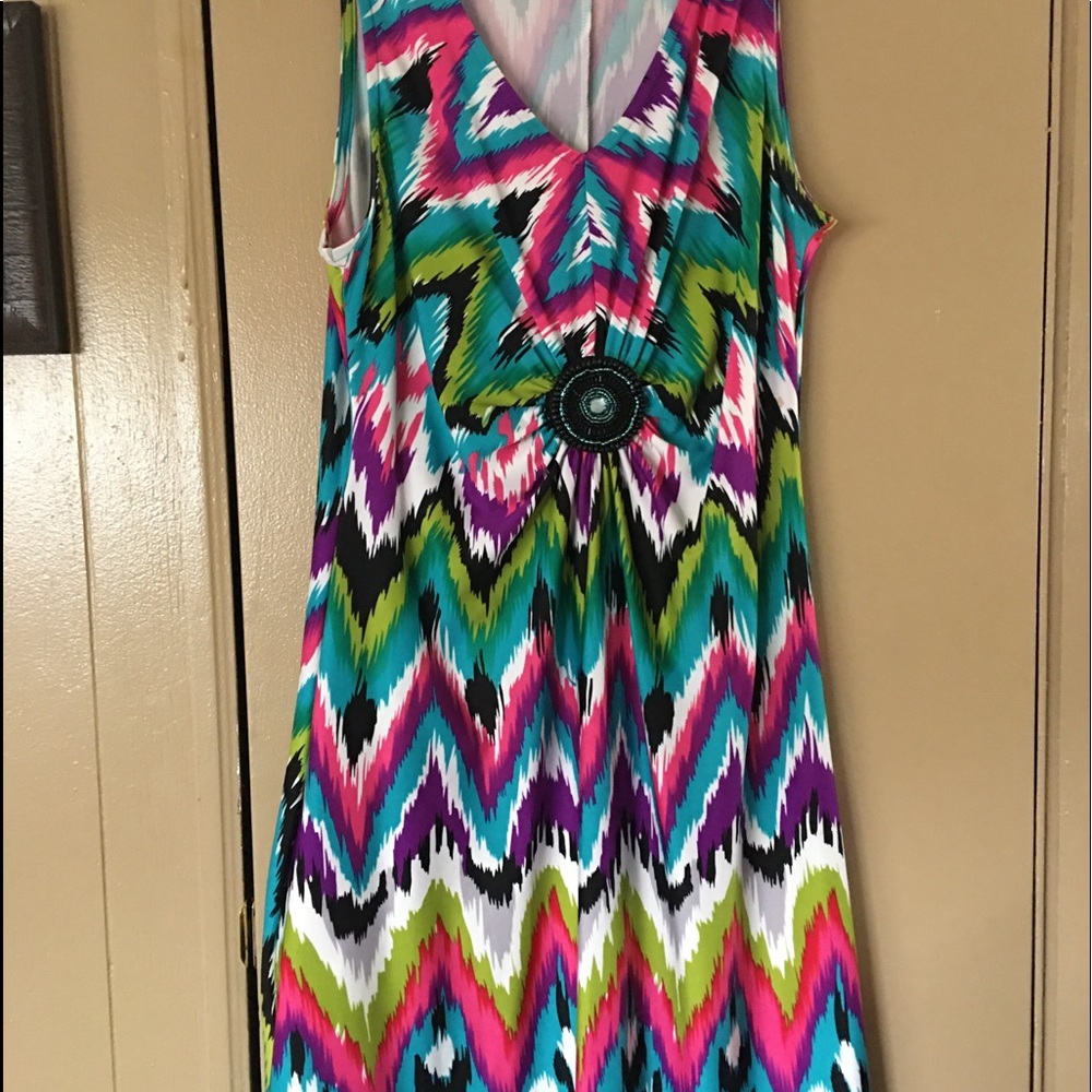 multi-colored summer dress